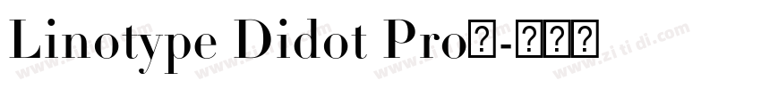 Linotype Didot Pro下字体转换
